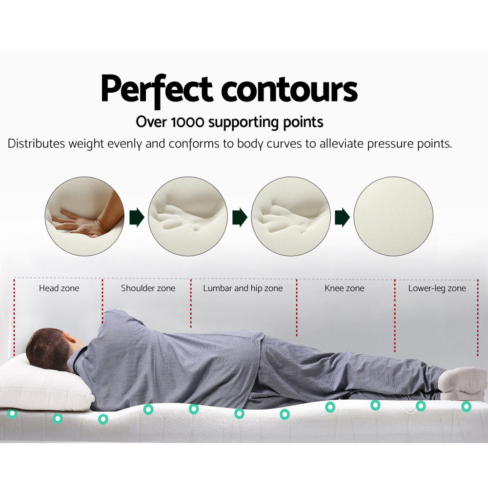 Marlook Bedding Memory Foam Mattress Topper 8cm Queen