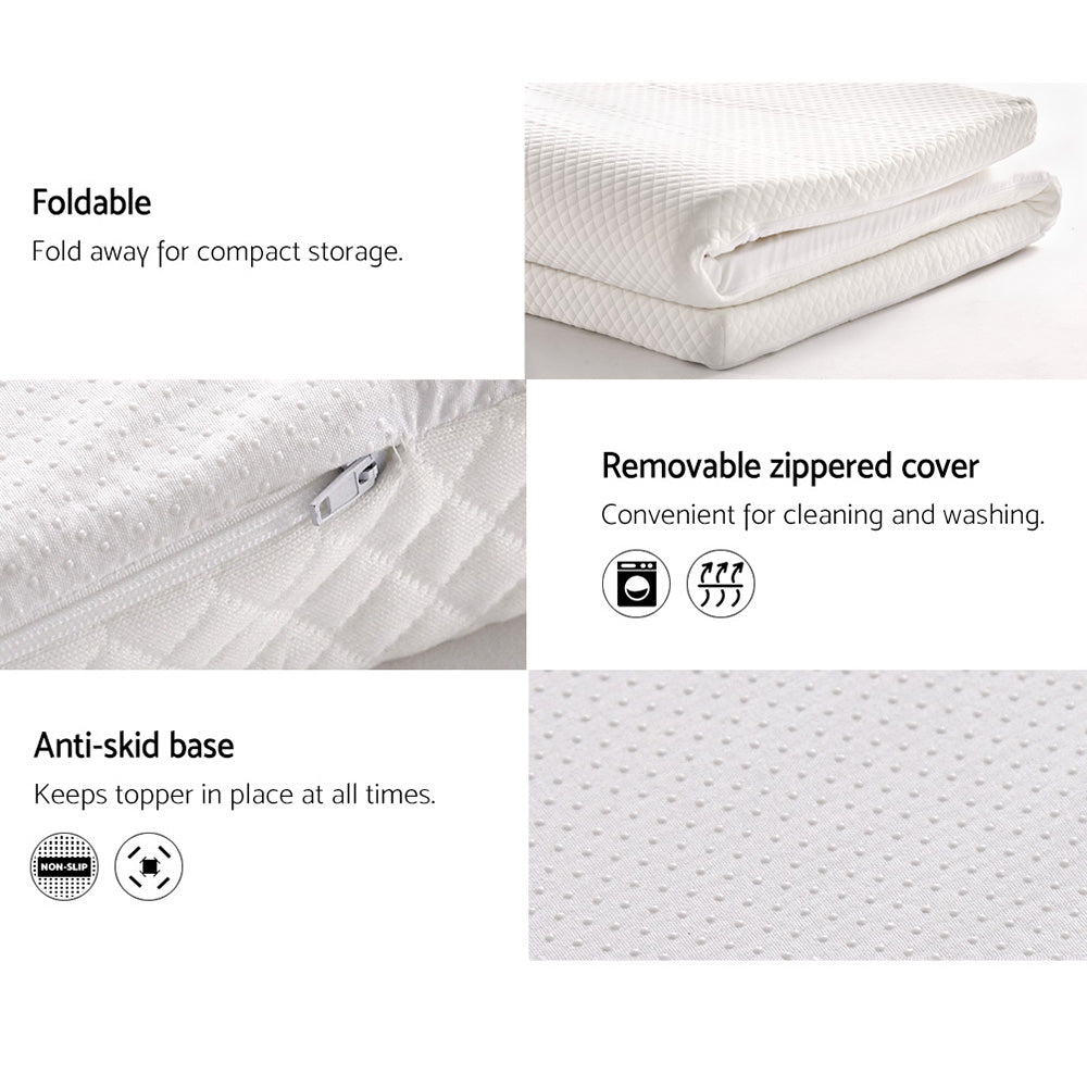 Marlook Bedding Memory Foam Mattress Topper 8cm Queen