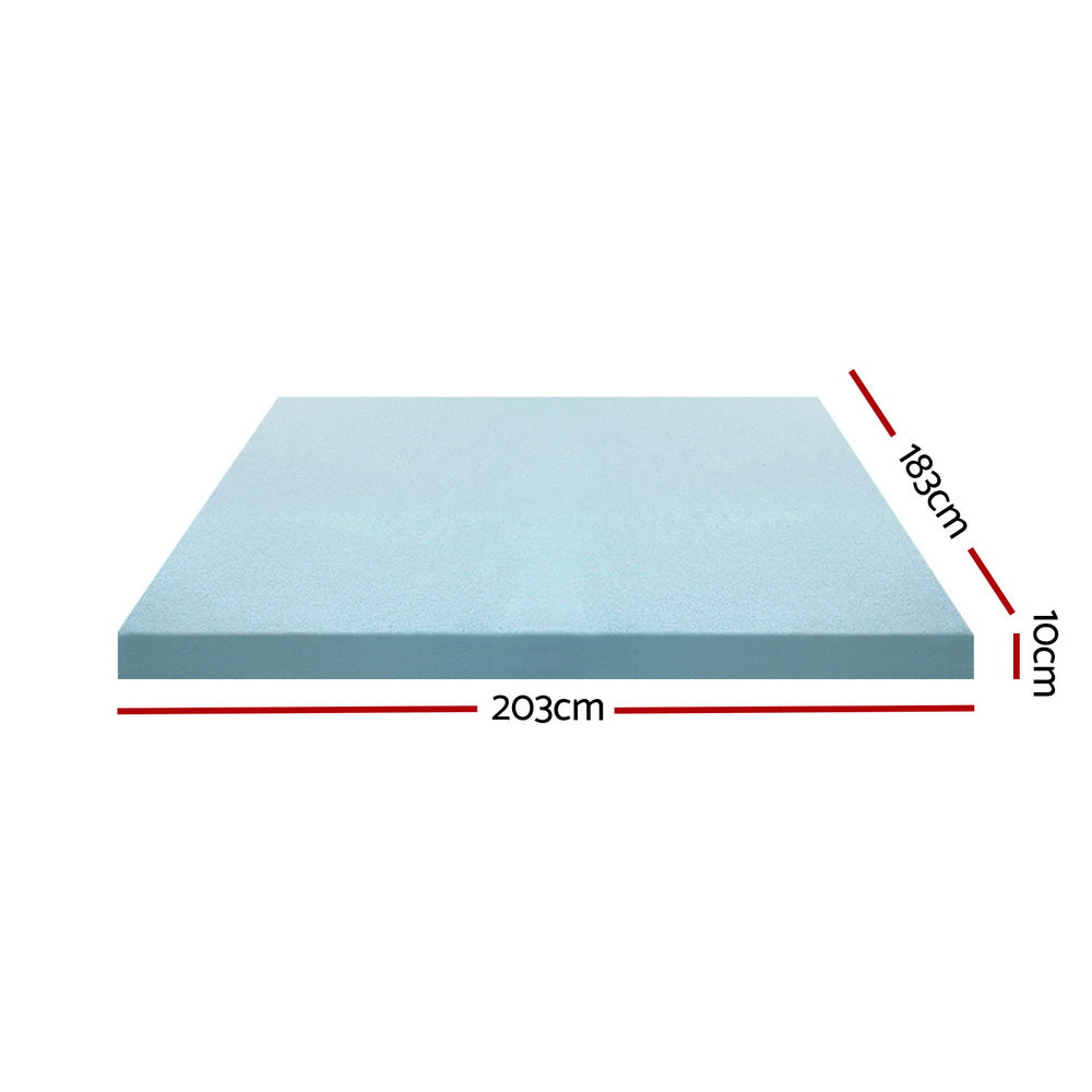 Marlook Bedding Memory Foam Mattress Topper Cool Gel Bed Mat Bamboo 10cm King