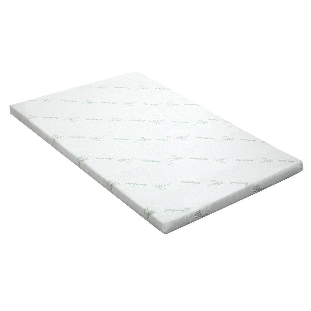 Marlook Bedding Memory Foam Mattress Topper Cool Gel 5cm Single