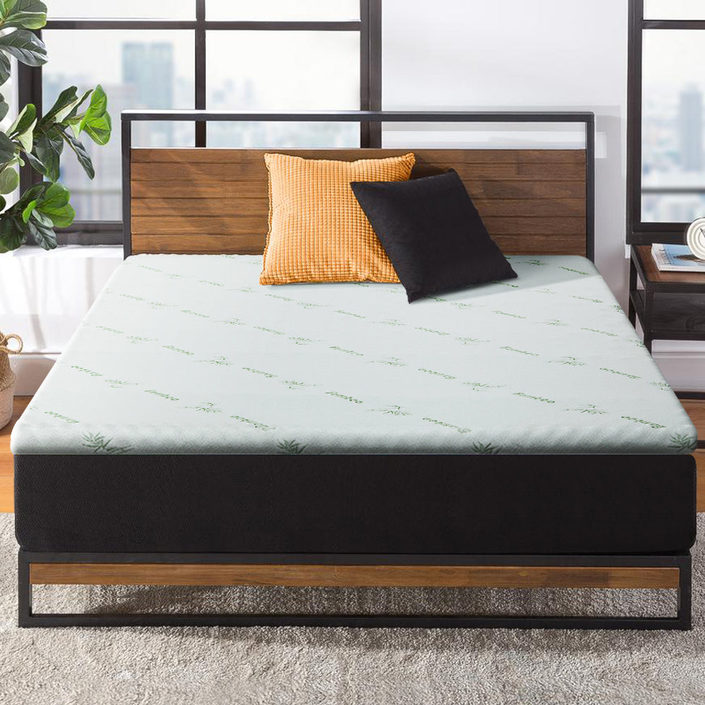 Marlook Bedding Memory Foam Mattress Topper Cool Gel 5cm Single