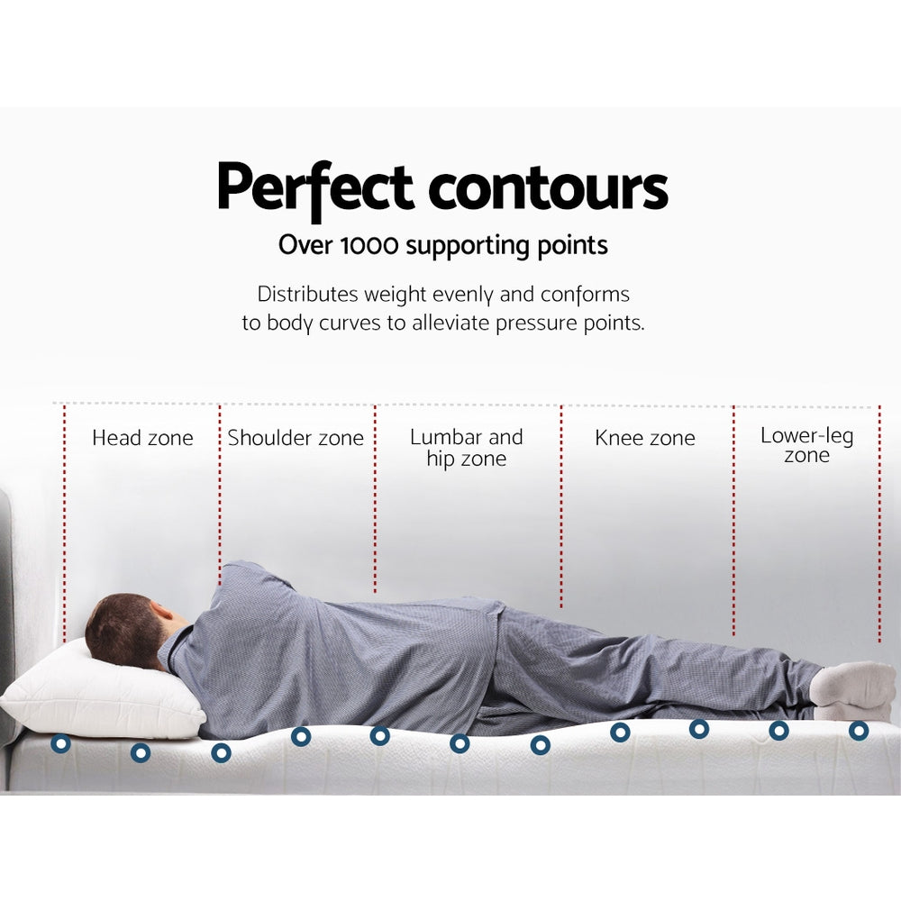 Marlook Bedding Memory Foam Mattress Topper Cool Gel 8cm Queen