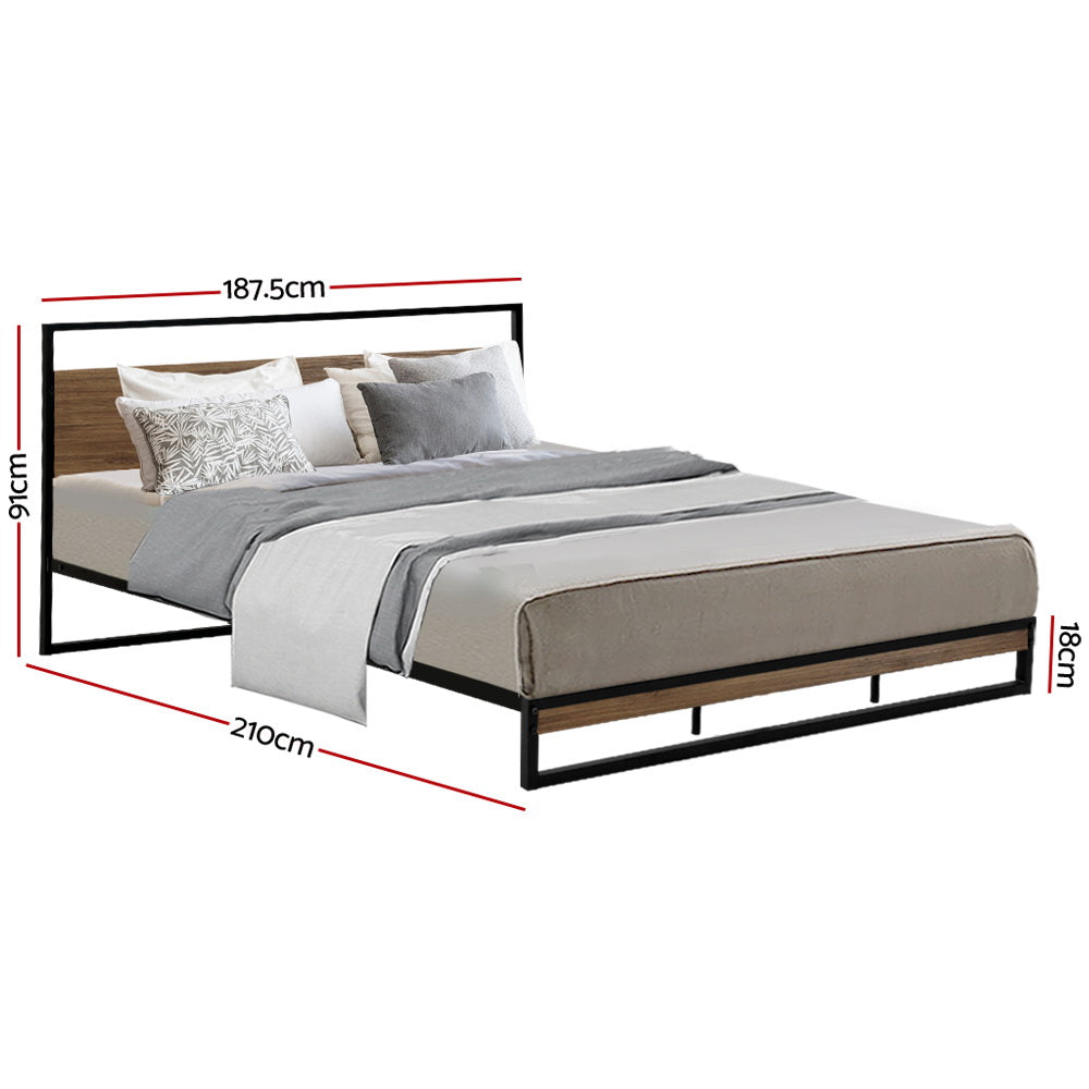 Marlook Bed Frame King Size Metal Frame DANE