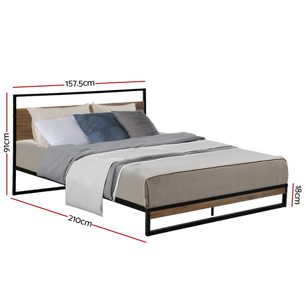 Marlook Bed Frame Queen Size Metal Frame DANE