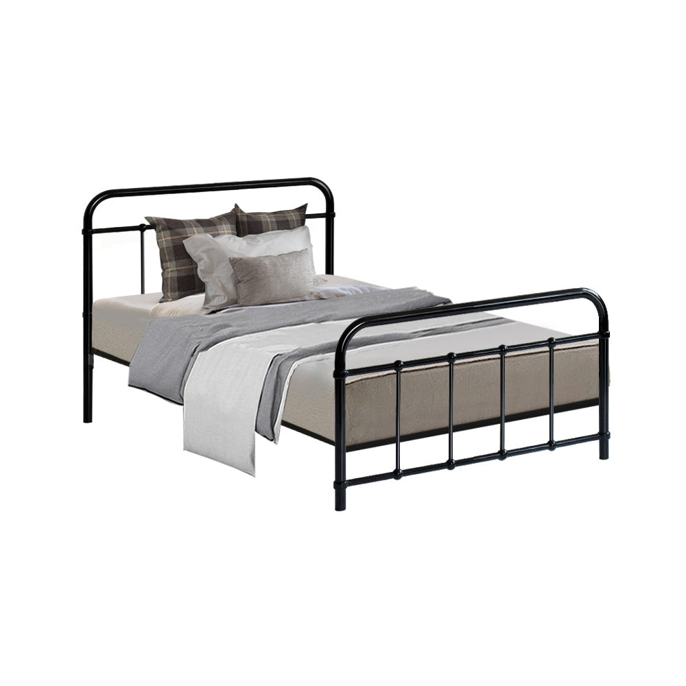 Marlook Bed Frame Metal Frames LEO - Single (Black)