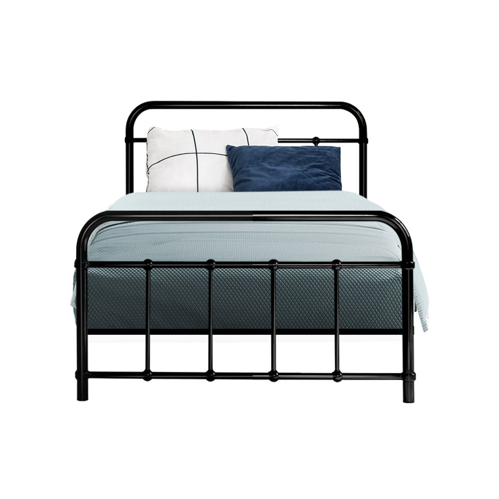 Marlook Bed Frame Metal Frames LEO - Single (Black)