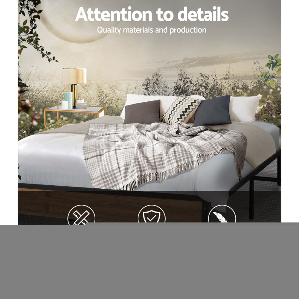 Marlook Bed Frame Metal Frame Bed Base OSLO - Double