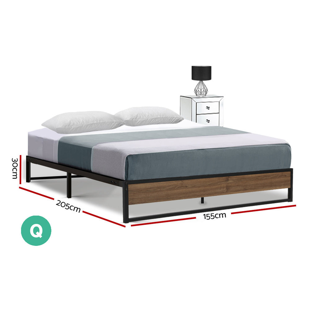 Marlook Bed Frame Metal Frame Bed Base OSLO - Queen