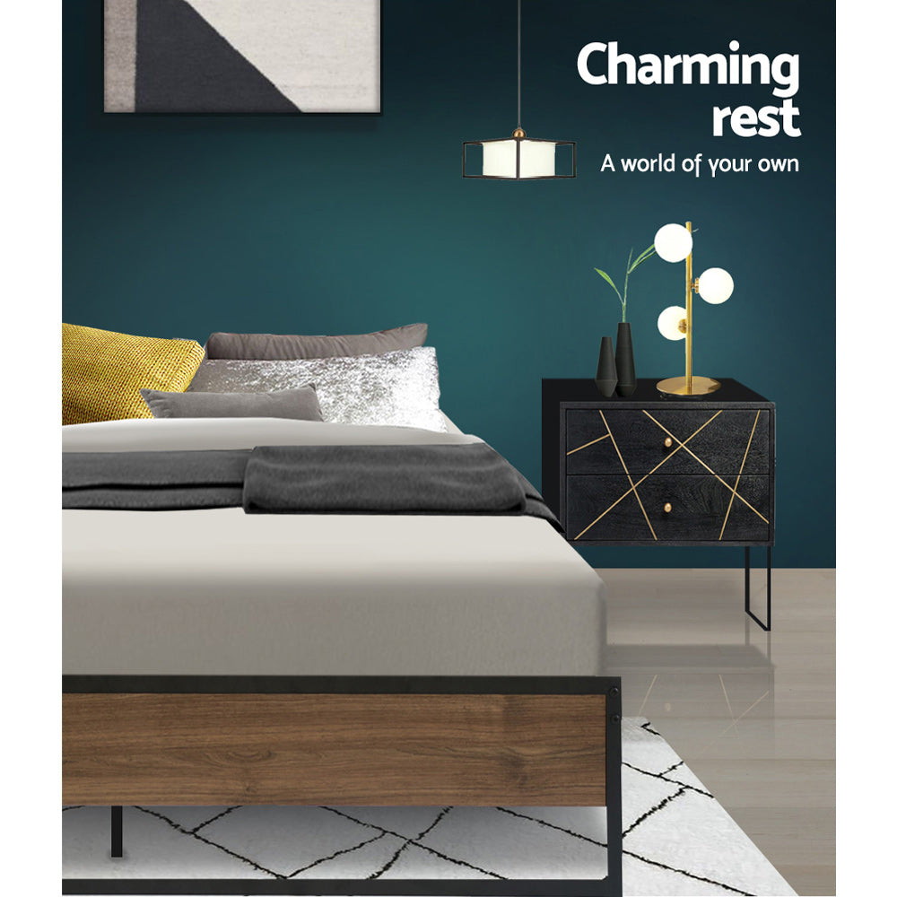 Marlook Bed Frame Metal Frame Bed Base OSLO - Queen
