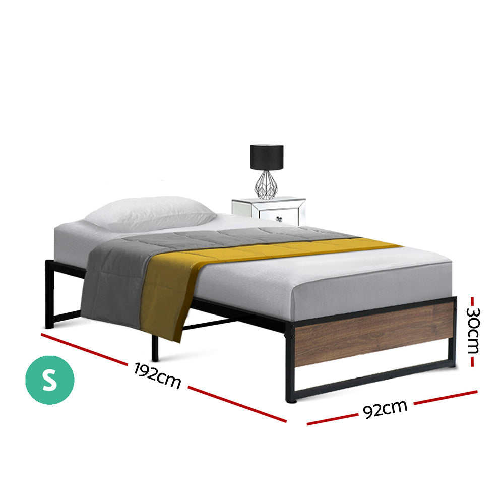 Marlook Bed Frame Metal Frame Bed Base OSLO - Single