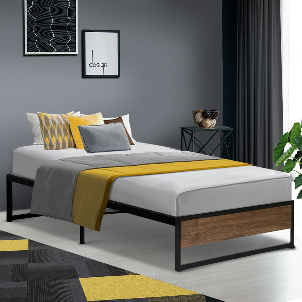 Marlook Bed Frame Metal Frame Bed Base OSLO - Single