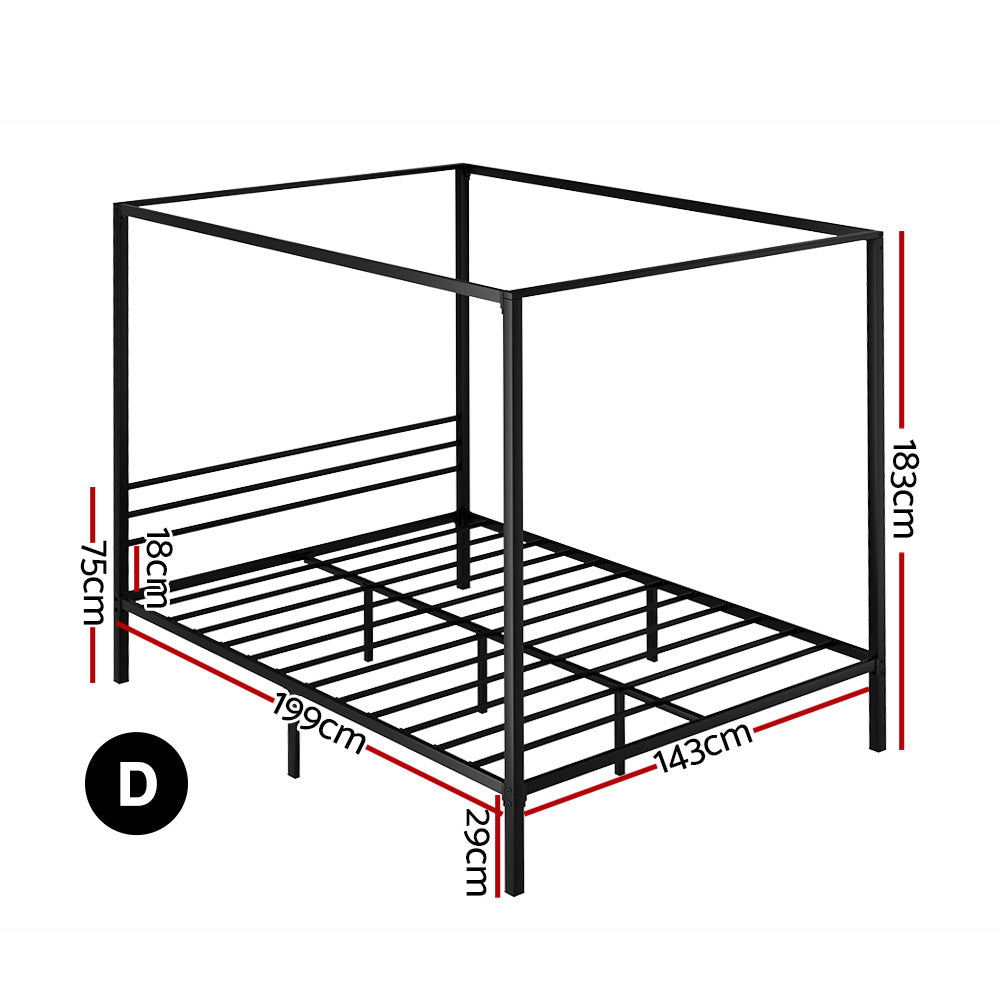 Marlook Bed Frame Double Size Metal Frame POCHY