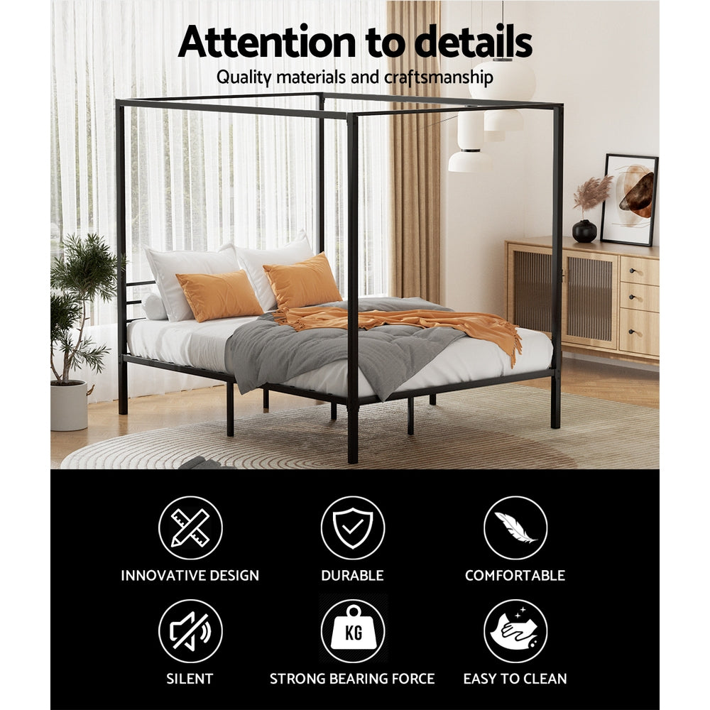 Marlook Bed Frame Double Size Metal Frame POCHY