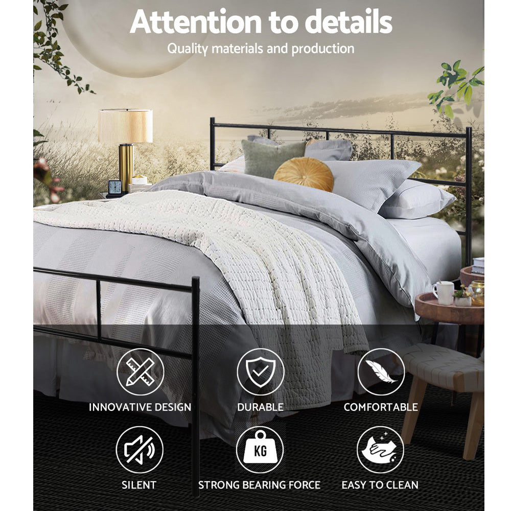 Marlook Bed Frame Double Metal Bed Frames SOL