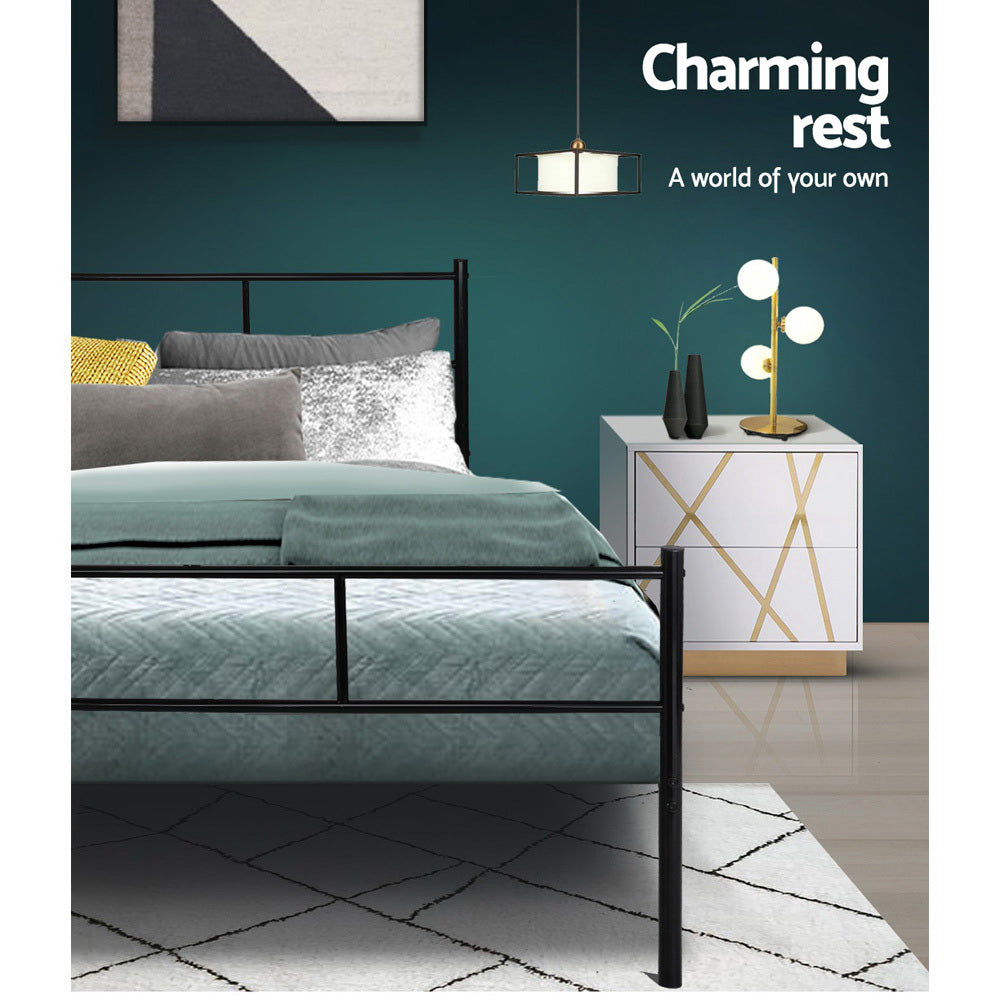 Marlook Bed Frame Double Metal Bed Frames SOL