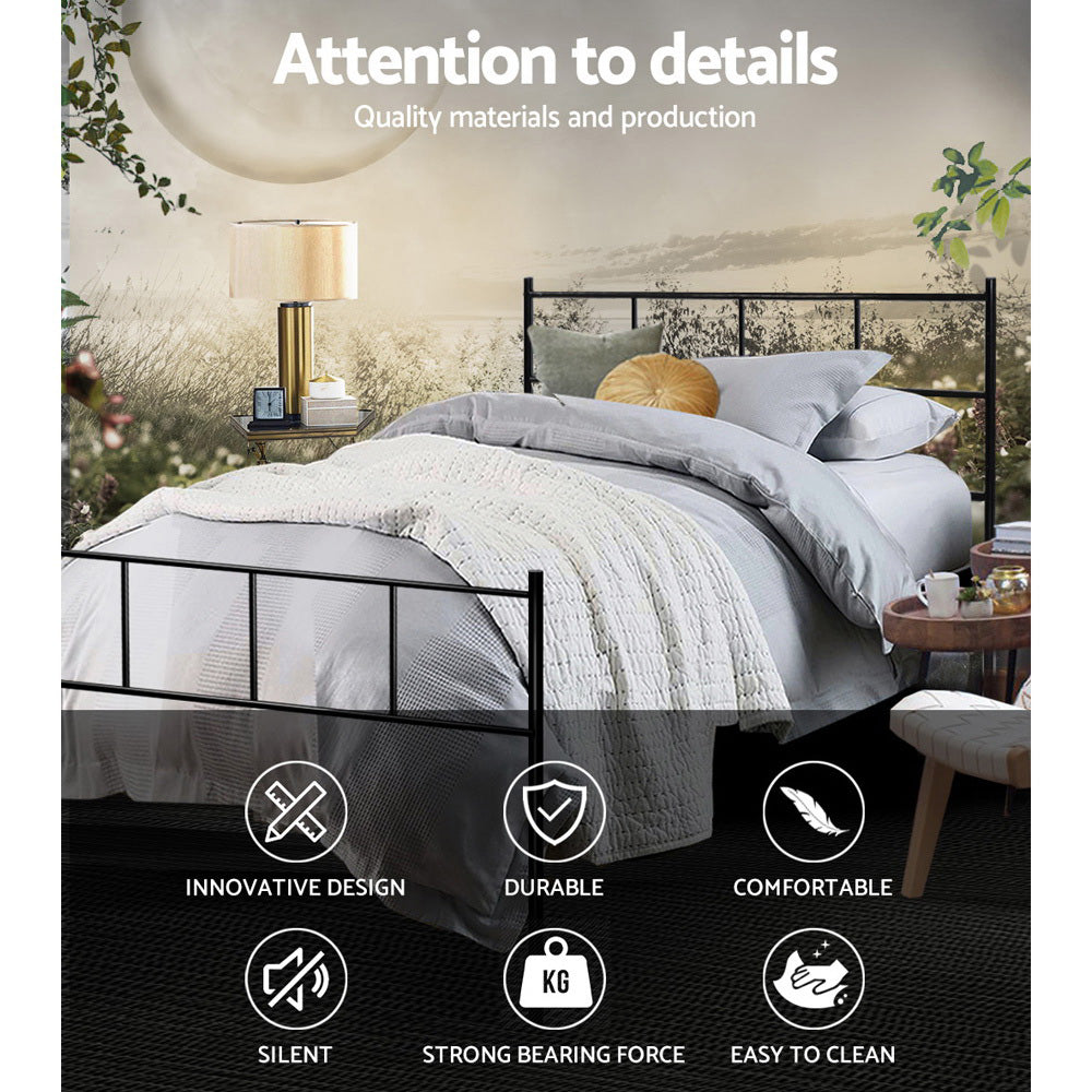 Marlook Bed Frame King Single Metal Bed Frames SOL