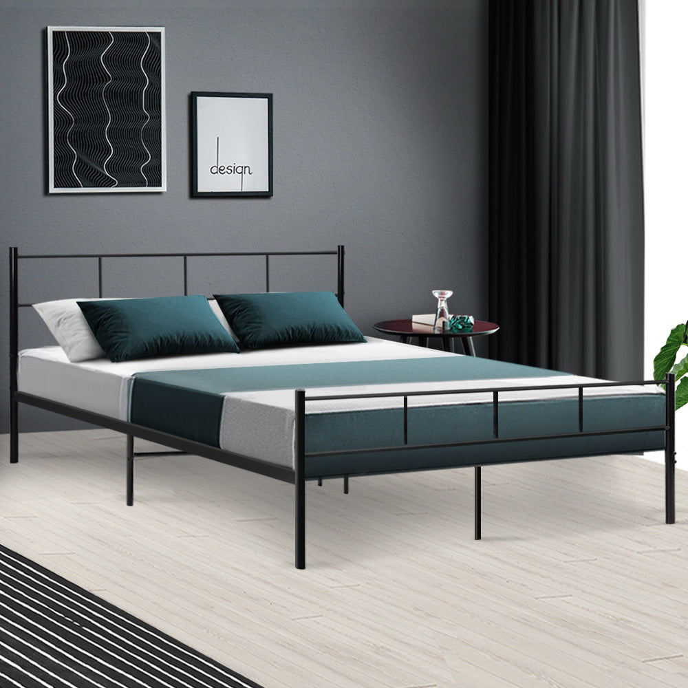 Marlook Bed Frame Queen Metal Bed Frames SOL