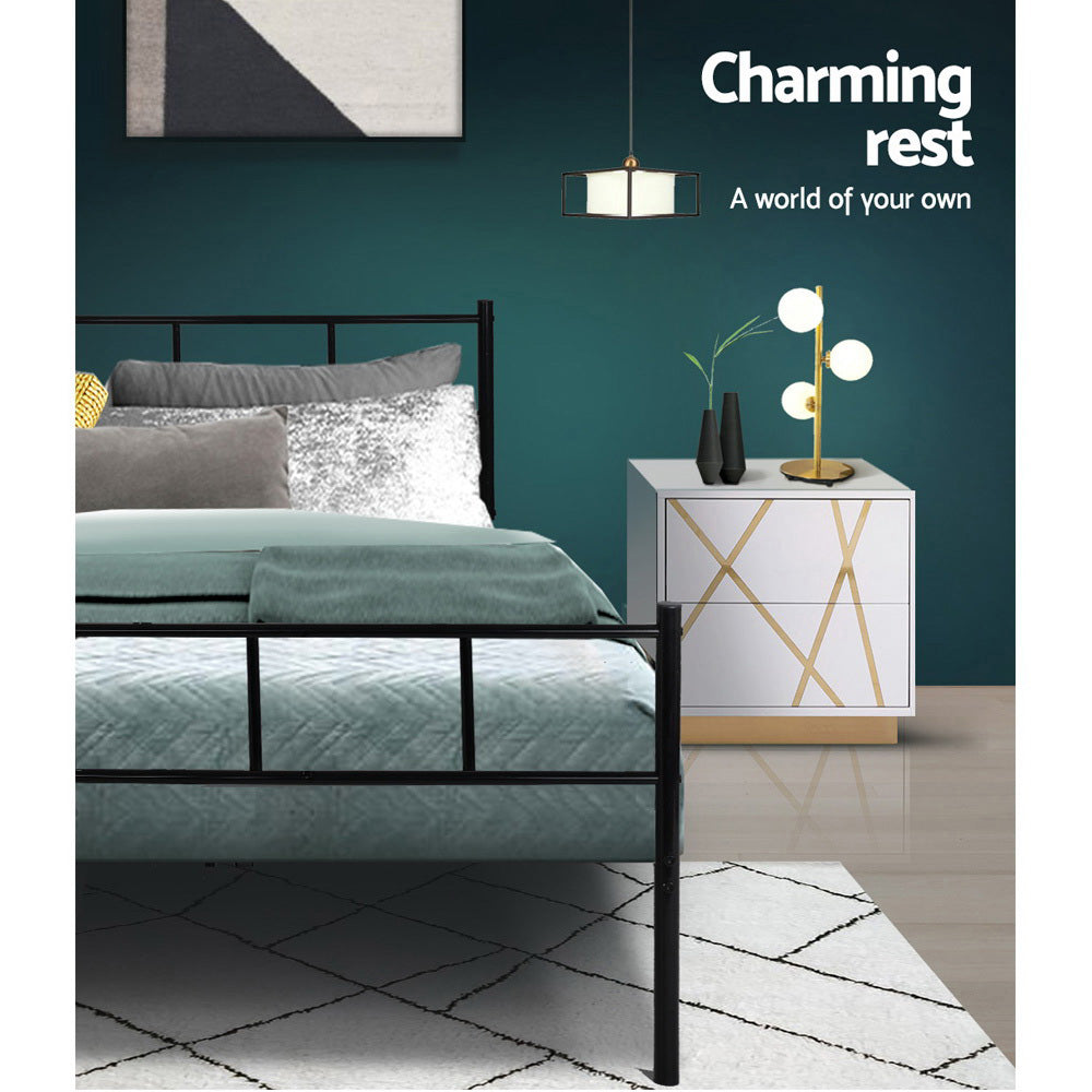 Marlook Bed Frame Single Metal Bed Frames SOL