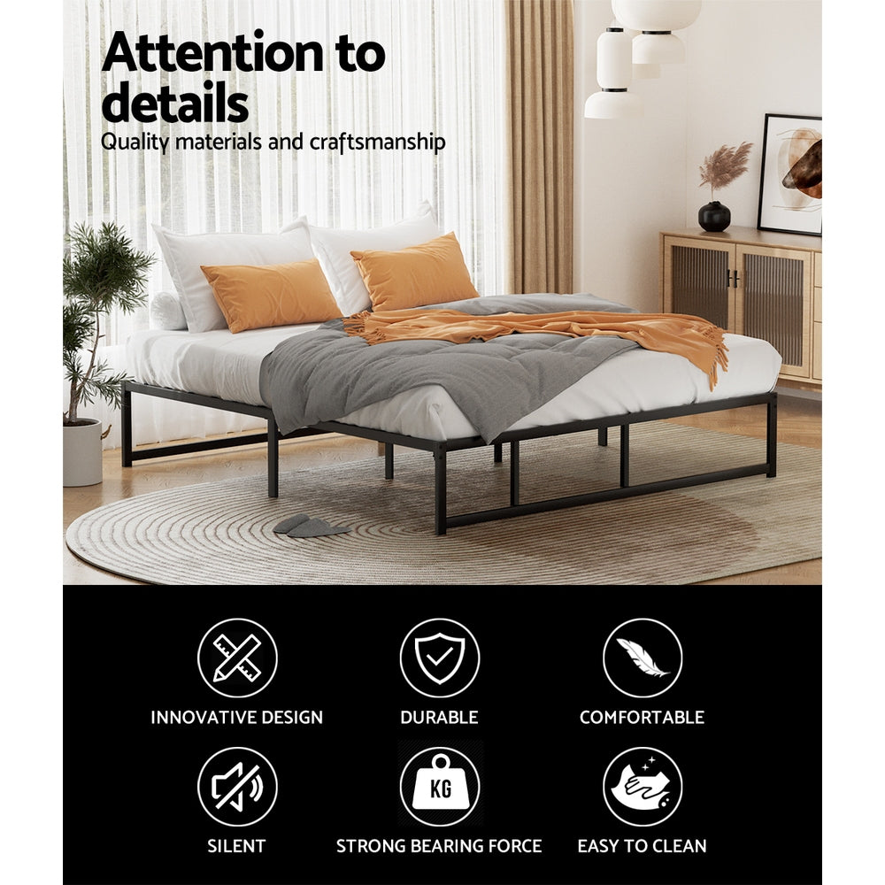 Marlook Bed Frame King Size Metal Frame TINO