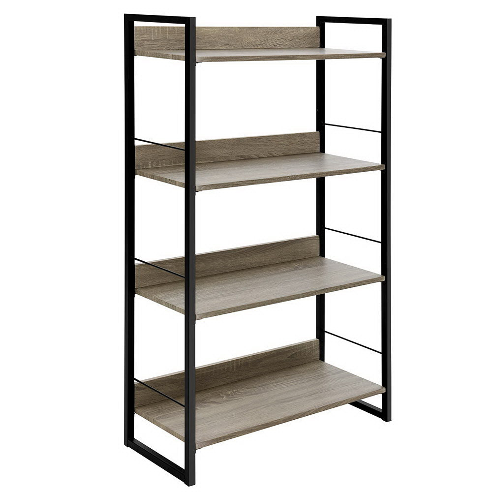 Marlook Bookshelf 4 Tiers - NOE Black and Oak