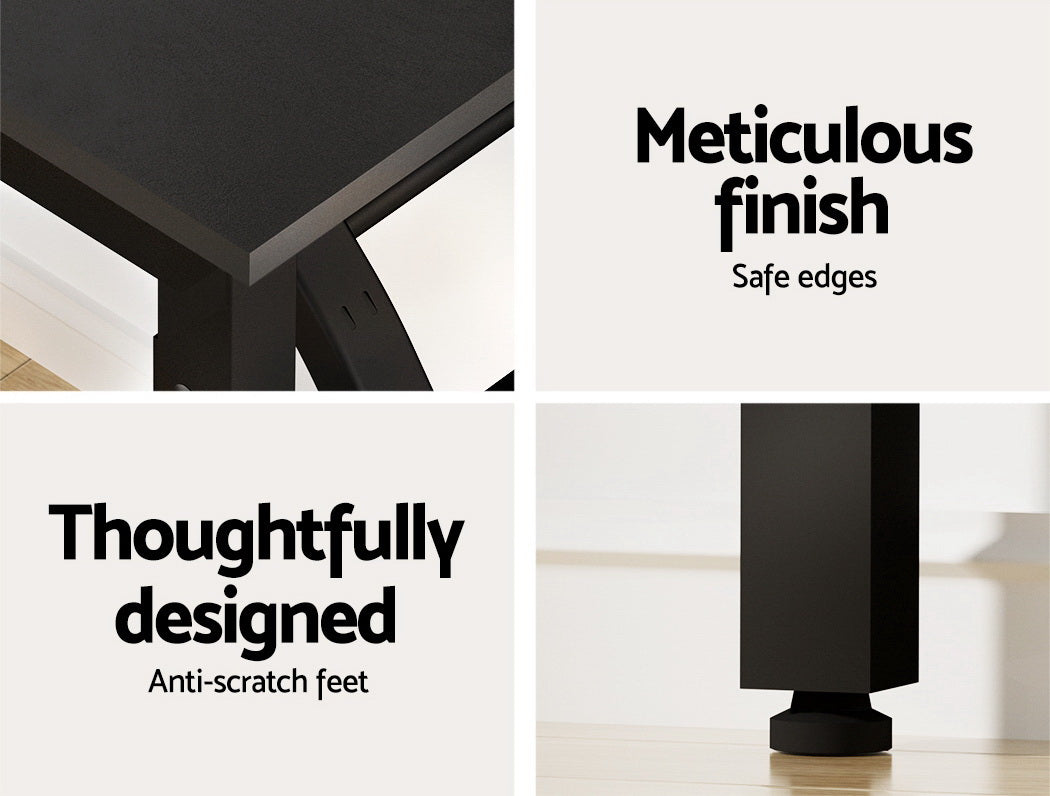 Marlook Computer Desk Foldable Balck 80CM