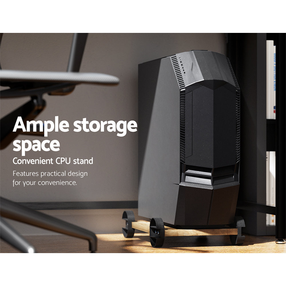 Marlook Computer Desk L-Shape CPU Stand Oak 147CM