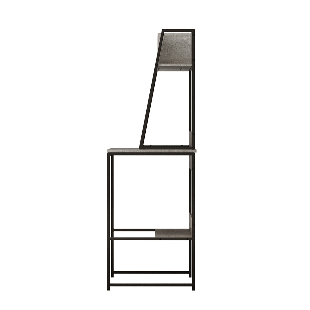 Marlook Computer Desk Bookshelf Storage Grey 100CM