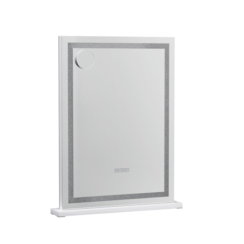 Marlook Bluetooth Makeup Mirror 58x80cm Hollywood Vanity with LED Light Crystal