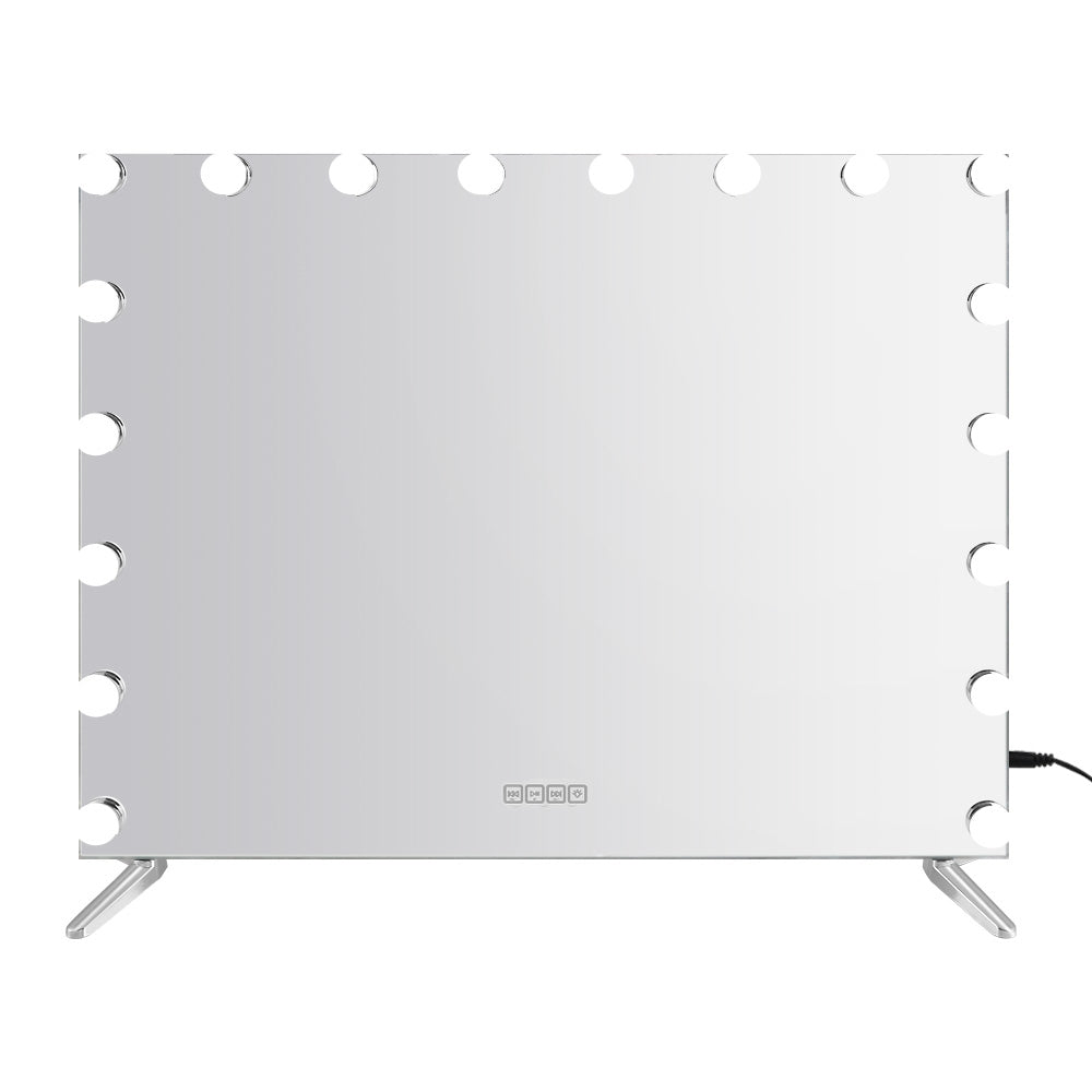 Marlook Bluetooth Makeup Mirror 80x65cm Hollywood Vanity with LED Light Wall