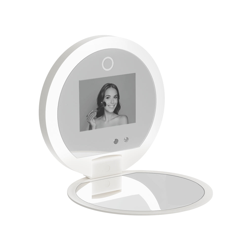 Marlook Compact Makeup Mirror with UV Camera for Sunscreen Test Portable Travel