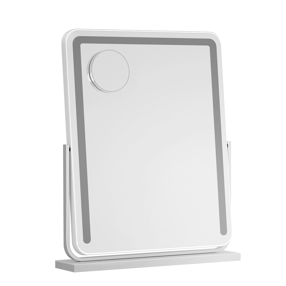 Marlook Makeup Mirror 40x50cm Hollywood Vanity with LED Light Strip Rotation
