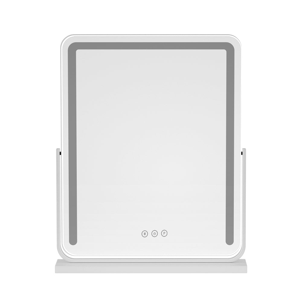 Marlook Makeup Mirror 40x50cm Hollywood Vanity with LED Light Strip Rotation