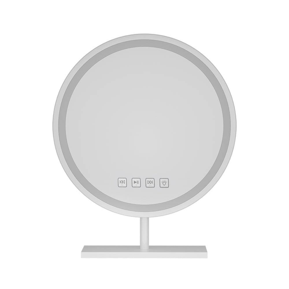 Marlook Makeup Mirror 40x40cm Hollywood Vanity with LED Light Tabletop Round