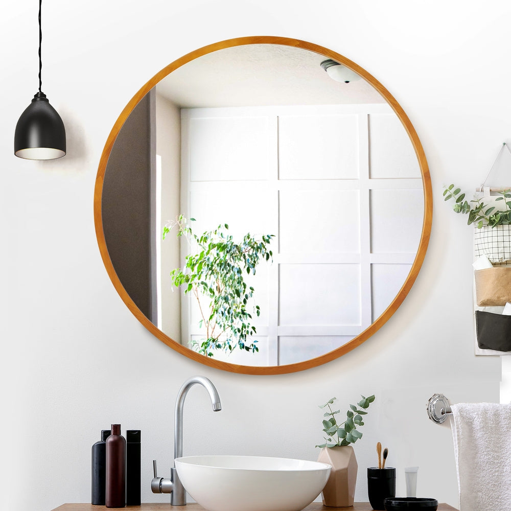 Marlook Wall Mirror Wooden Makeup 80cm