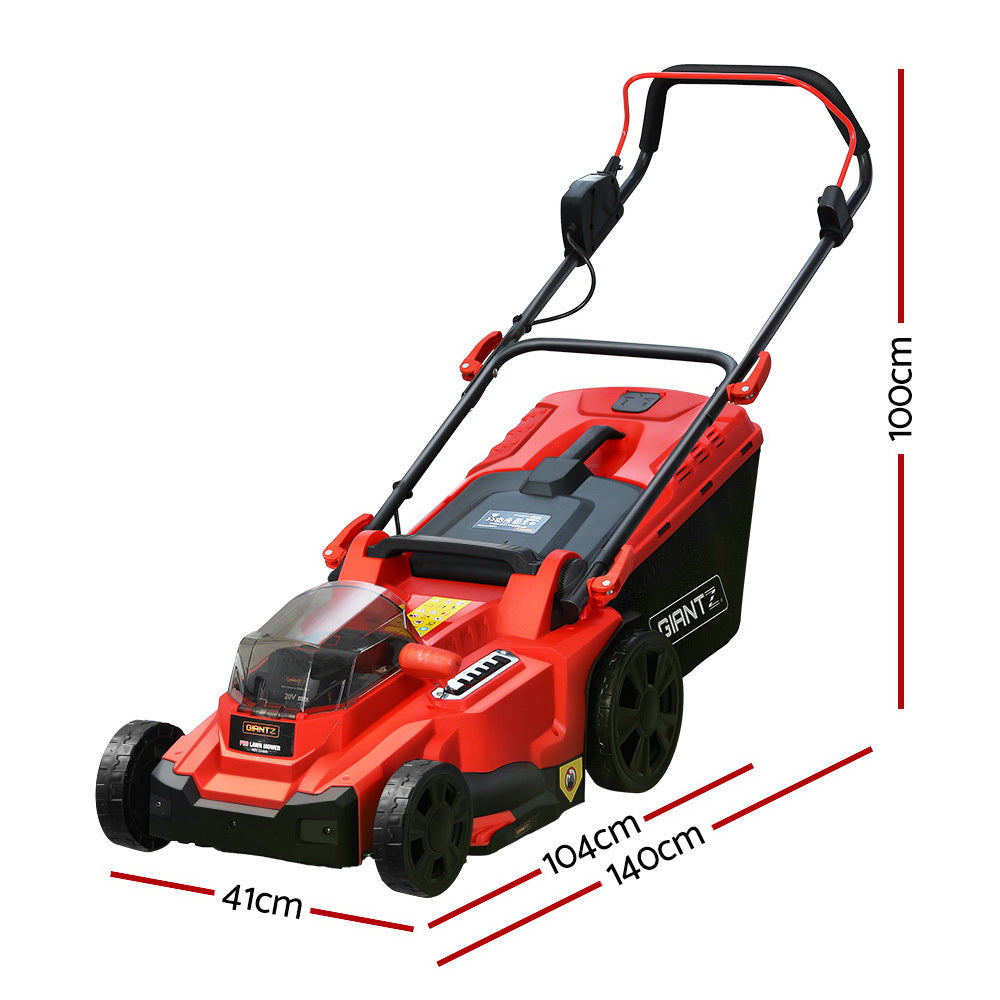 Marlook Lawn Mower Cordless 40V Battery Electric Lawnmower 39cm Width