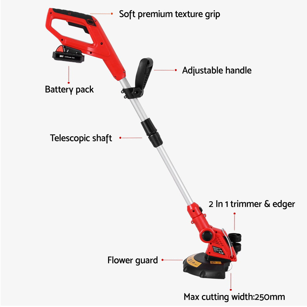 Marlook 20V Cordless Line Trimmer Lawn Whipper Grass Snipper