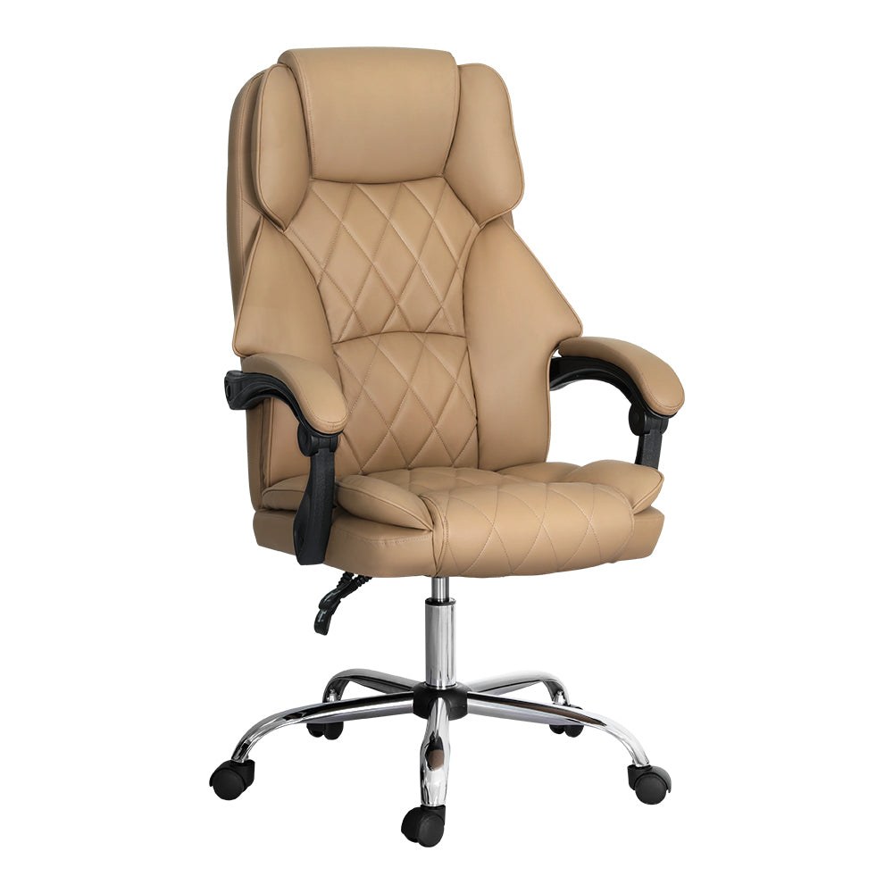 Marlook Executive Office Chair Leather Recliner Espresso