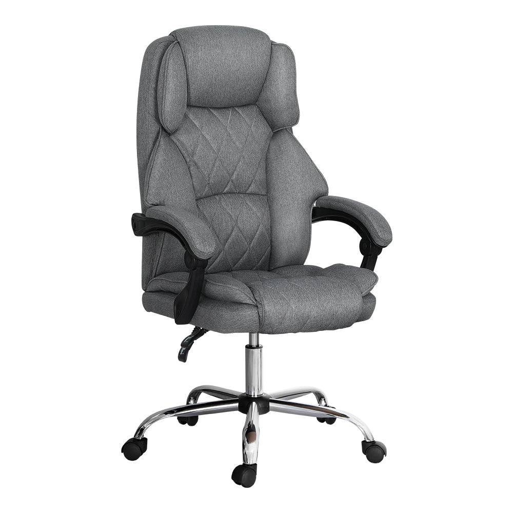 Marlook Executive Office Chair Fabric Recliner Grey