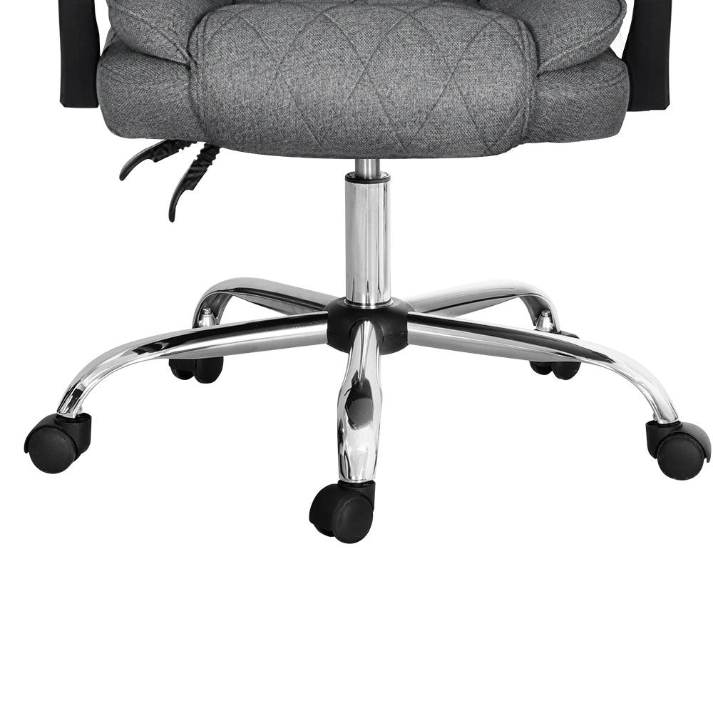 Marlook Executive Office Chair Fabric Recliner Grey
