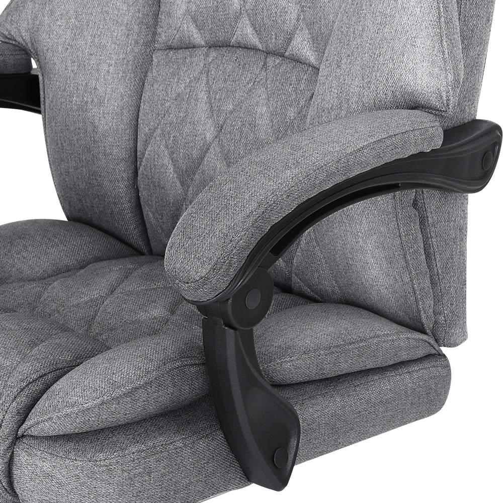 Marlook Executive Office Chair Fabric Recliner Grey