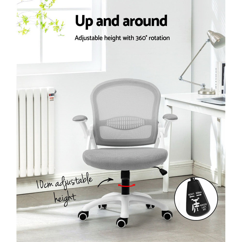 Marlook Mesh Office Chair Mid Back Grey