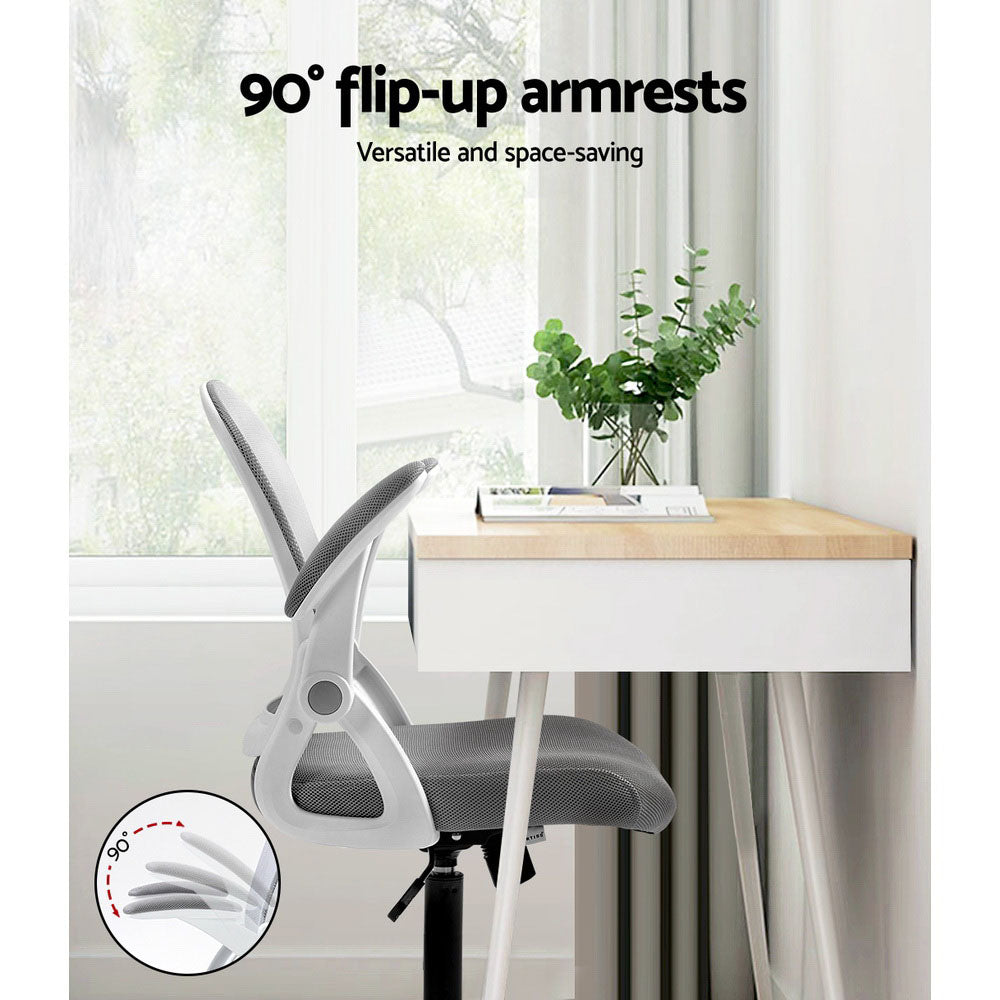 Marlook Mesh Office Chair Mid Back Grey