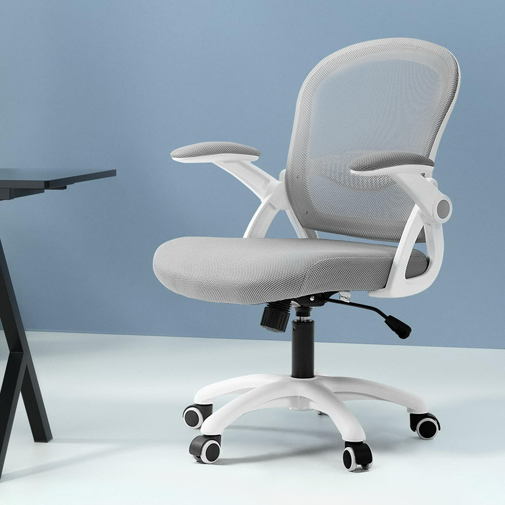 Marlook Mesh Office Chair Mid Back Grey