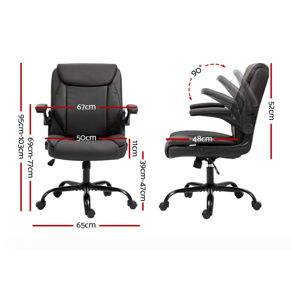 Marlook Executive Office Chair Mid Back Brown