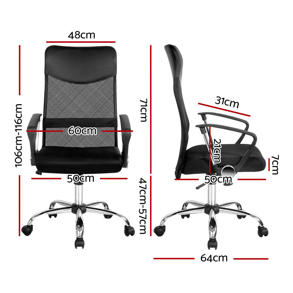 Marlook Mesh Office Chair High Back Black