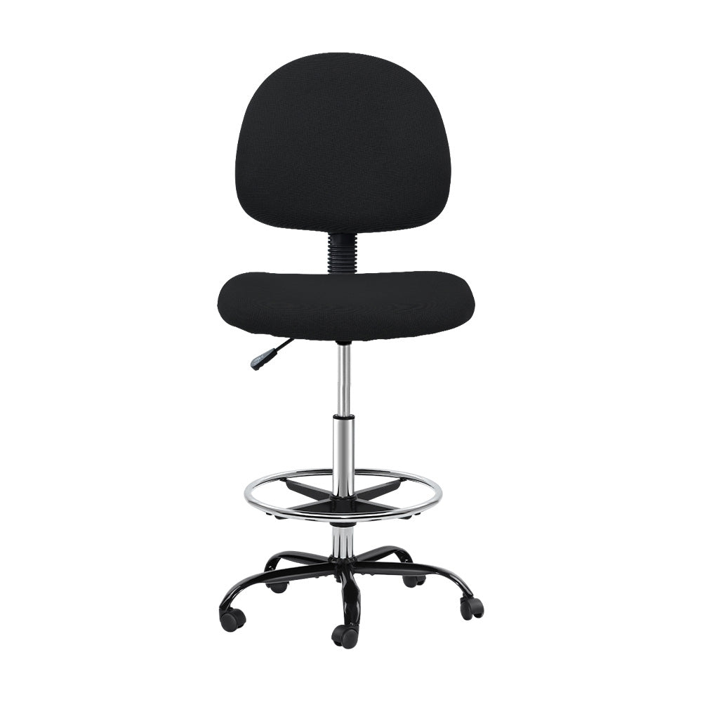 Marlook Office Chair Drafting Stool Fabric Chairs Black