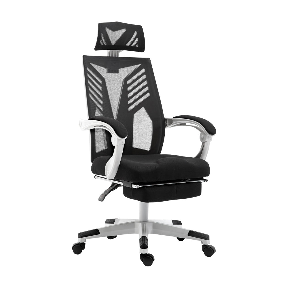 Marlook Mesh Office Chair Recliner Black White
