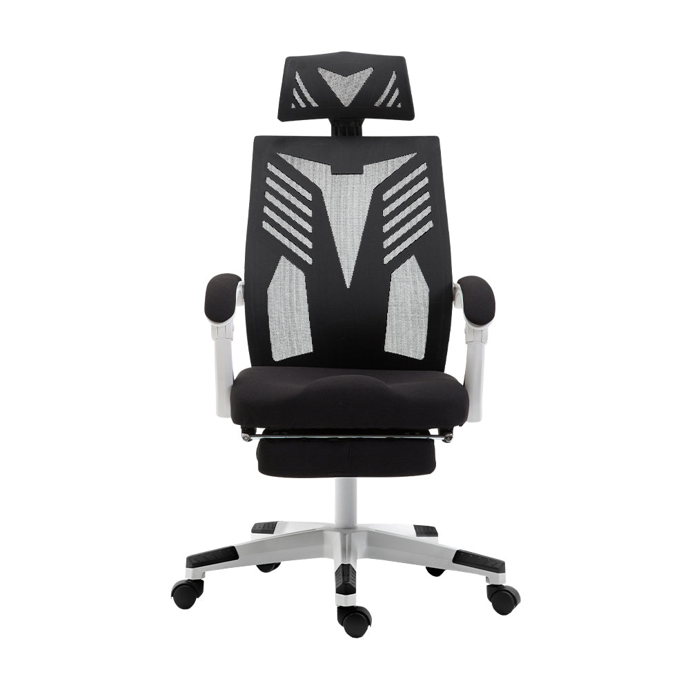 Marlook Mesh Office Chair Recliner Black White