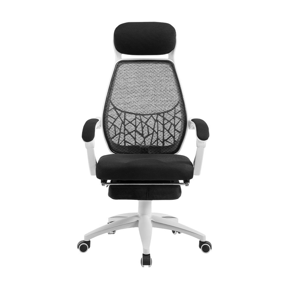 Marlook Mesh Office Chair Recliner Black White