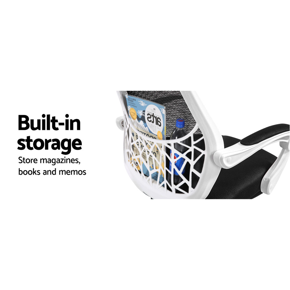 Marlook Mesh Office Chair Recliner Black White